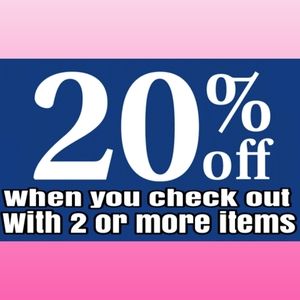 20% off ANY 2 items